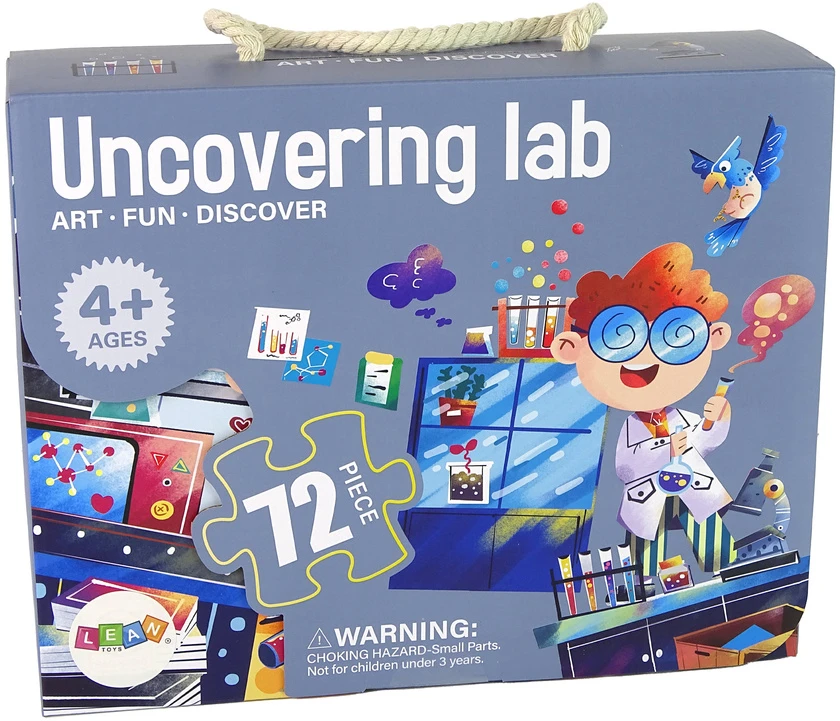 Puzzle Dėlionė Lean Toys Laboratorija 72 detalių