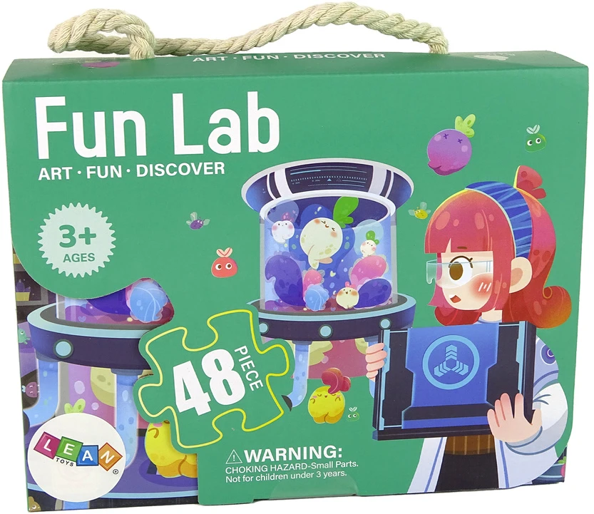 Dėlionė Lean Toys Laboratorija, 48 detalių