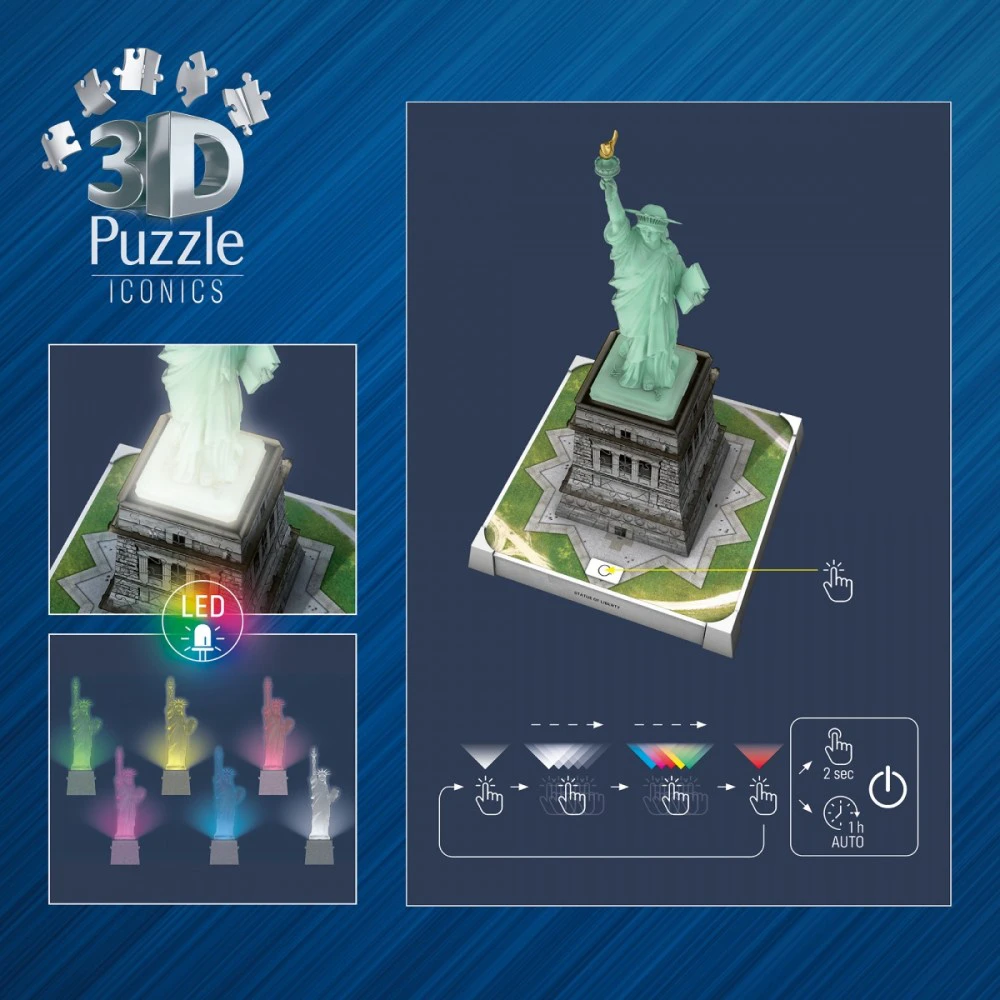 Ravensburger Puzzle Laisvės statulos 3D dėlionė