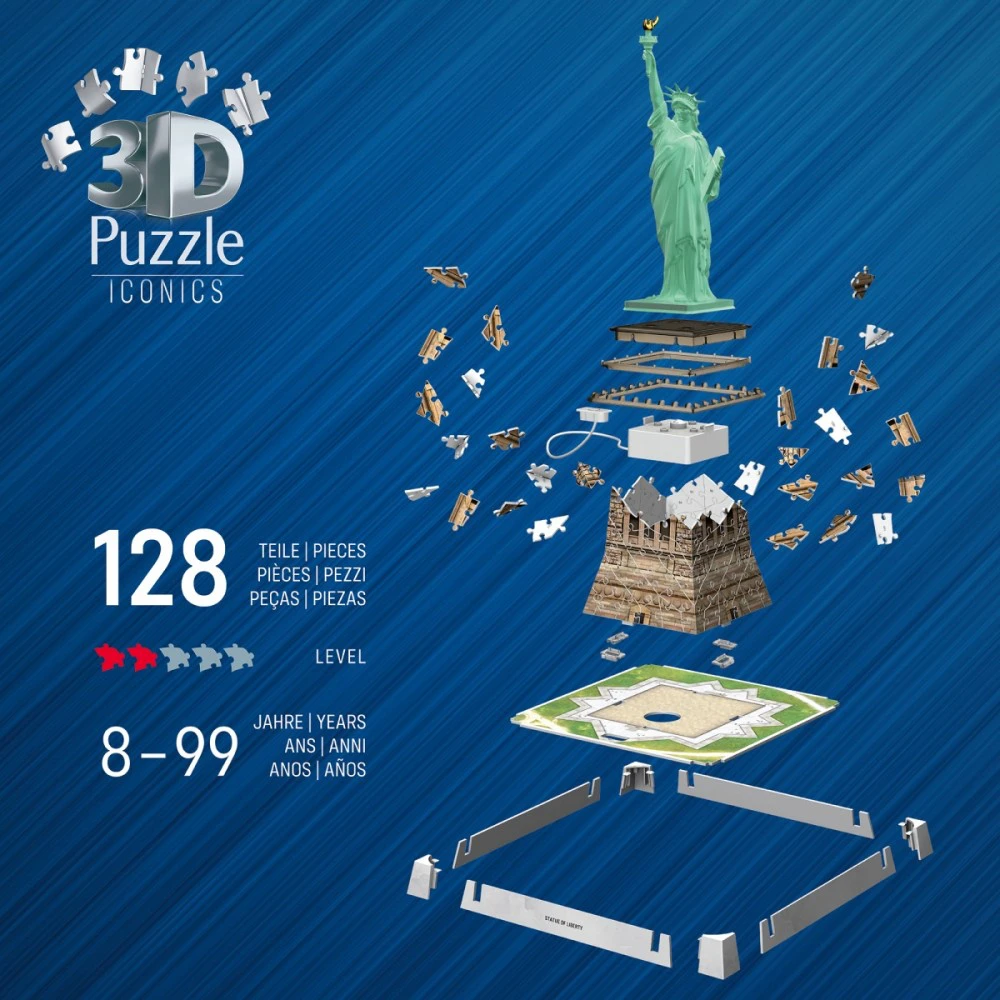 Ravensburger Puzzle Laisvės statulos 3D dėlionė
