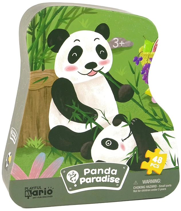 Lean Toys Dėlionė LeanToys Pandos miške 48 dalys, 50x34 cm