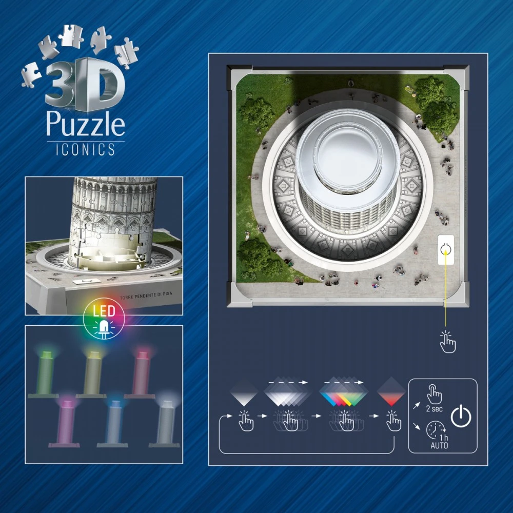 Ravensburger Puzzle Pizos bokšto 3D dėlionė