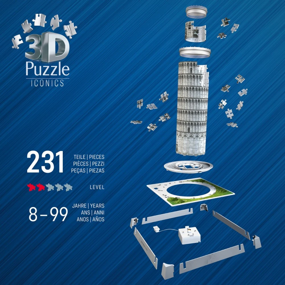 Ravensburger Puzzle Pizos bokšto 3D dėlionė