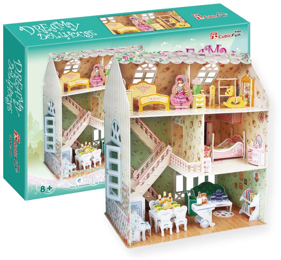Puzzle CUBICFUN 3D dėlionė (vidutinė) „Lėlių namas“