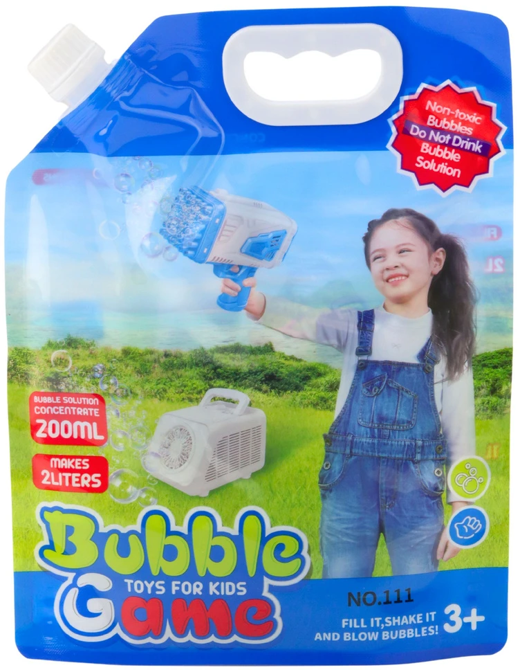 Lean Toys Burbulų skysčio koncentratas 200 ml (iki 2 litrų)
