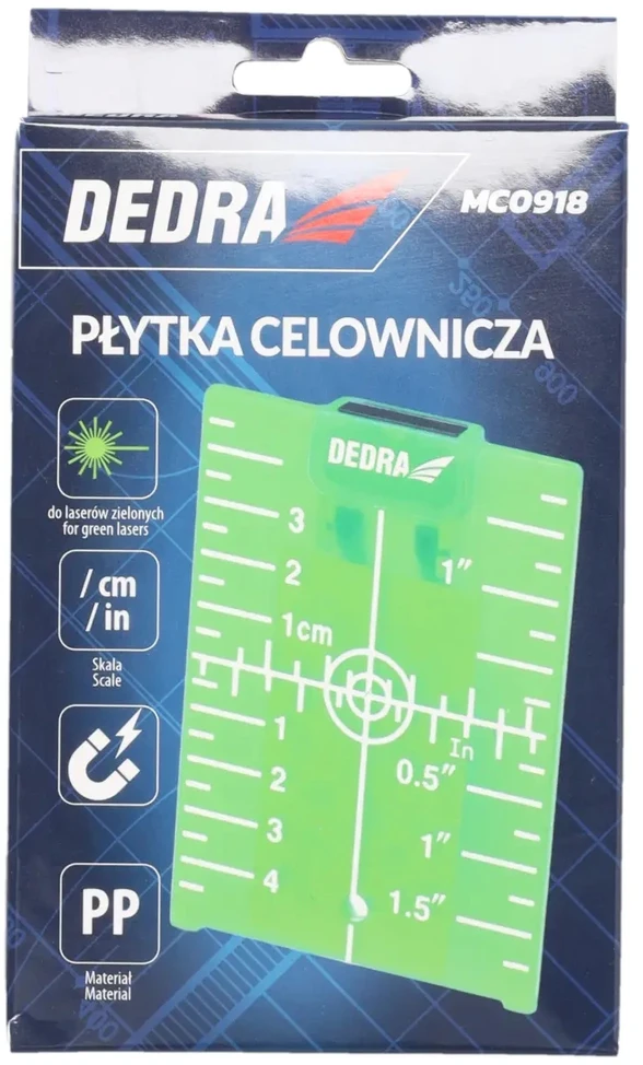 Dedra Płytka Taikinio plokštelė lazeriniams įrenginiams, žalia
