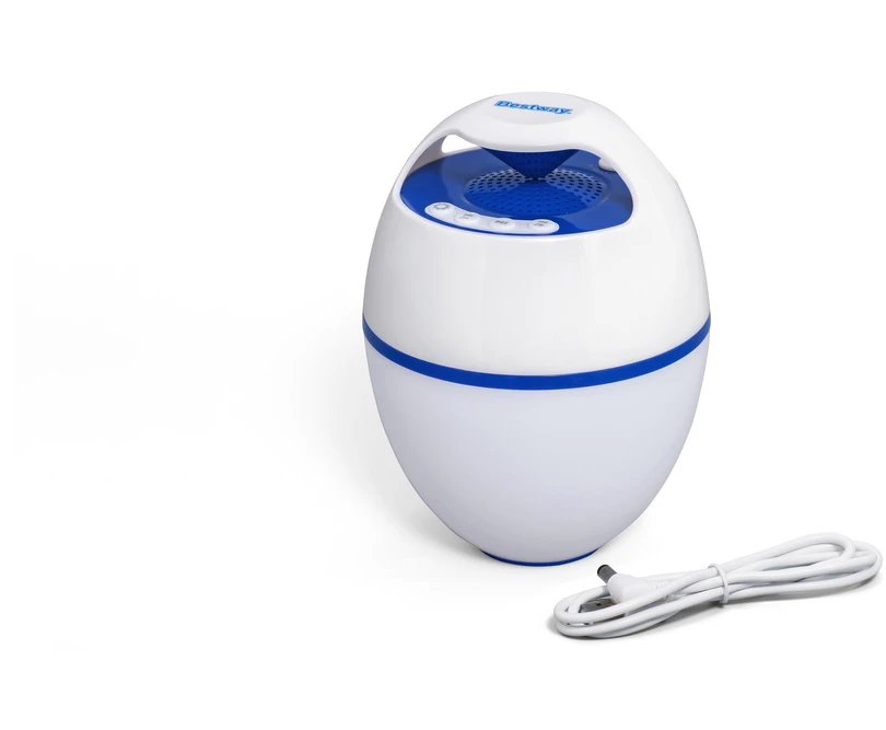 Bestway plaukiojantis MusicWave™ garsiakalbis su Bluetooth ir 58700 LED lempute