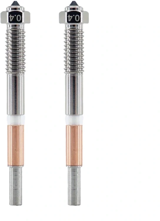 QiDi 0,4 mm bimetalinis antgalis, skirtas Q2 serijai (2 vnt.)