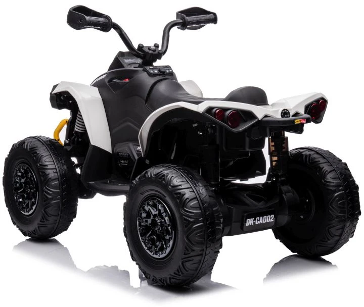 Lean Toys Akumuliatorinis keturratis- visureigis vaikams „Can-Am Renegade 4x4“, baltos spalvos