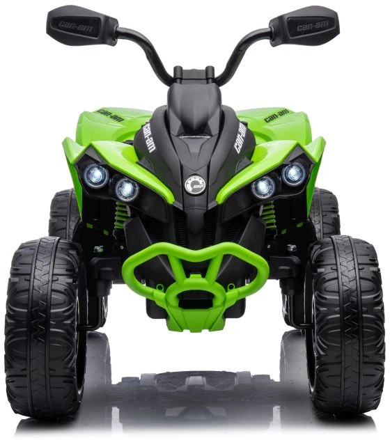 Lean Cars Akumuliatorinis keturratis- visureigis vaikams „Can-Am Renegade 4x4“, žalios spalvos