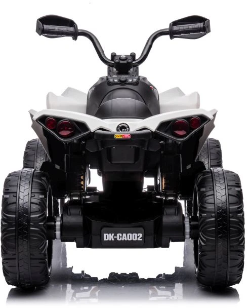 Lean Toys Akumuliatorinis keturratis- visureigis vaikams „Can-Am Renegade 4x4“, baltos spalvos