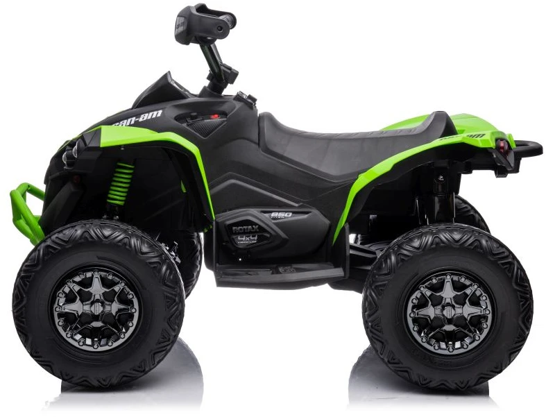 Lean Cars Akumuliatorinis keturratis- visureigis vaikams „Can-Am Renegade 4x4“, žalios spalvos