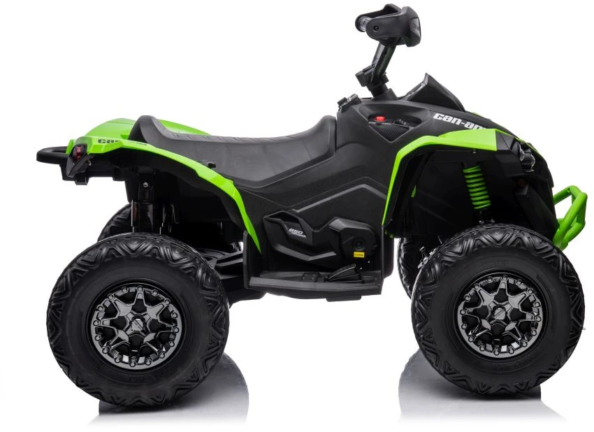 Lean Cars Akumuliatorinis keturratis- visureigis vaikams „Can-Am Renegade 4x4“, žalios spalvos