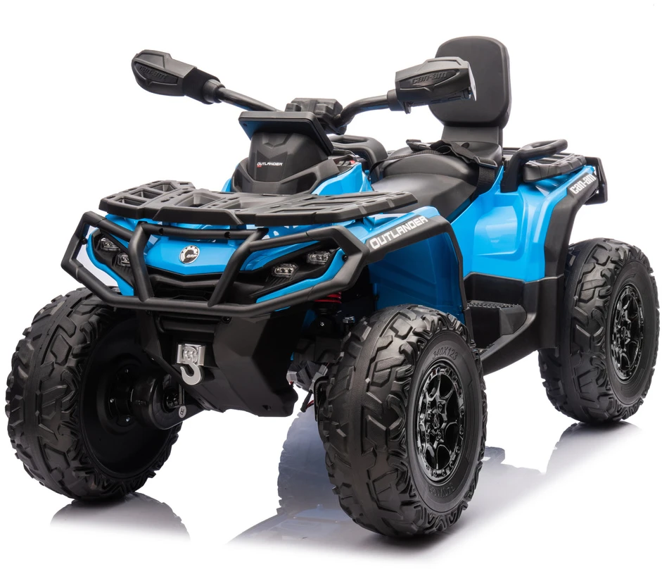 Lean Cars Vaikiškas keturratis Can Am Outlander 4x4 DK-CA005 mėlynas