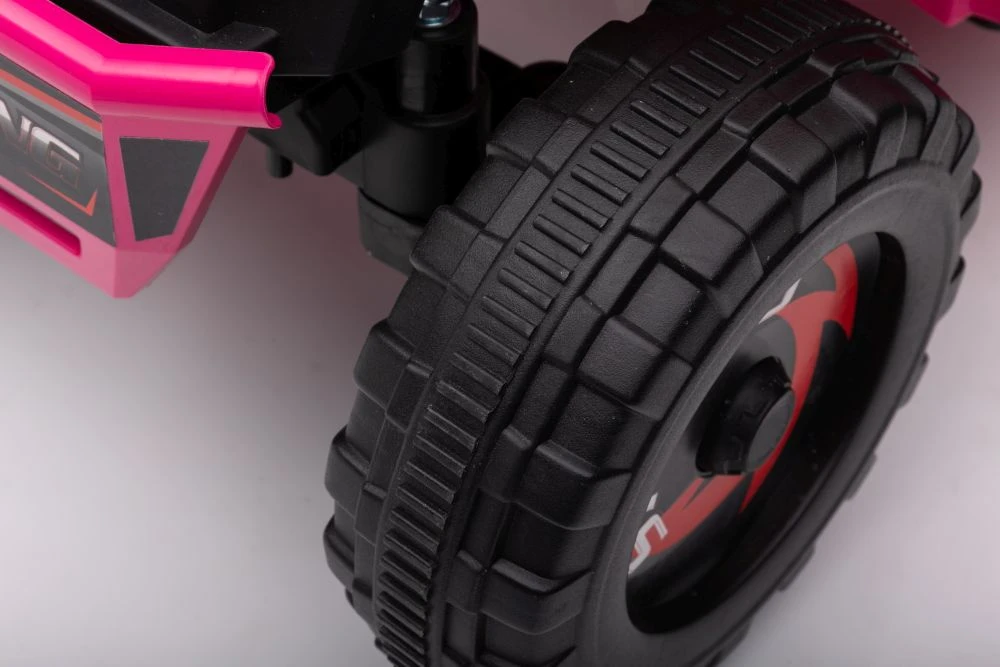Lean Cars Akumuliatorinis keturratis su priekaba vaikams XMX630T, rožinės spalvos