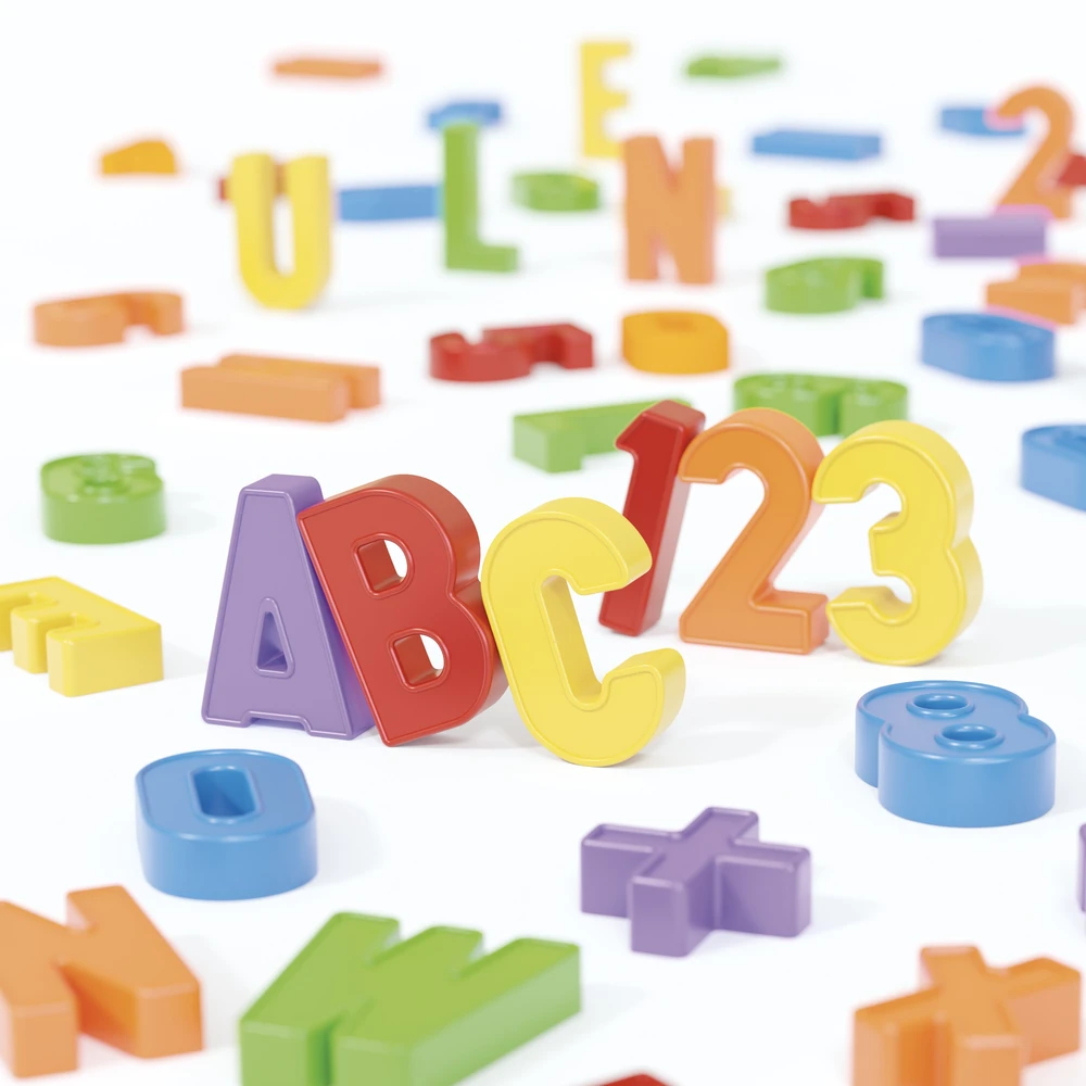 Quercetti – Magnetai: ABC 123 – (QU-5465)