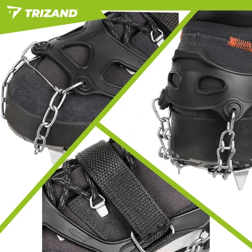 Shoe grips/anti-slip spikes dydis L Trizand