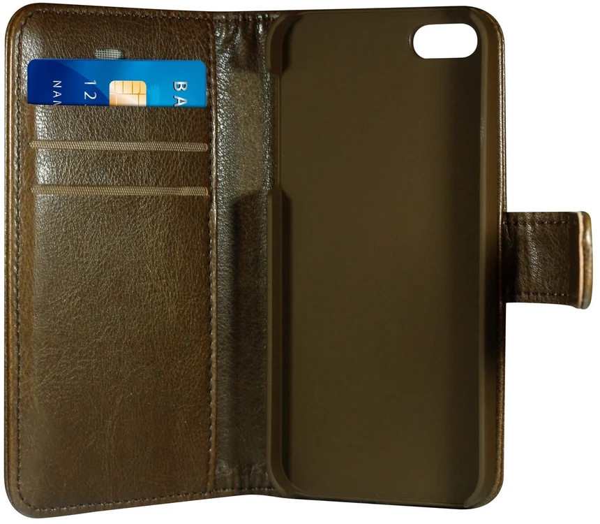 „RadiCover“ – „Flipside“ madingas stovo dėklas – iPhone 5/5S/SE – rudas
