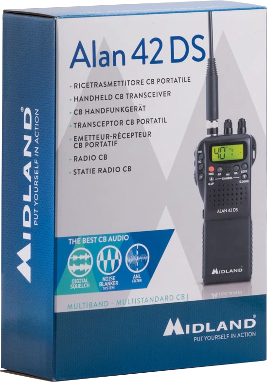 Midland Radijas CB ALAN 42DS AM/FM skaitmeninis triukšmo slopintuvas
