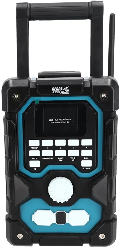 Dedra DABFM radijas su akumuliatoriais 18V Bluetooth USB