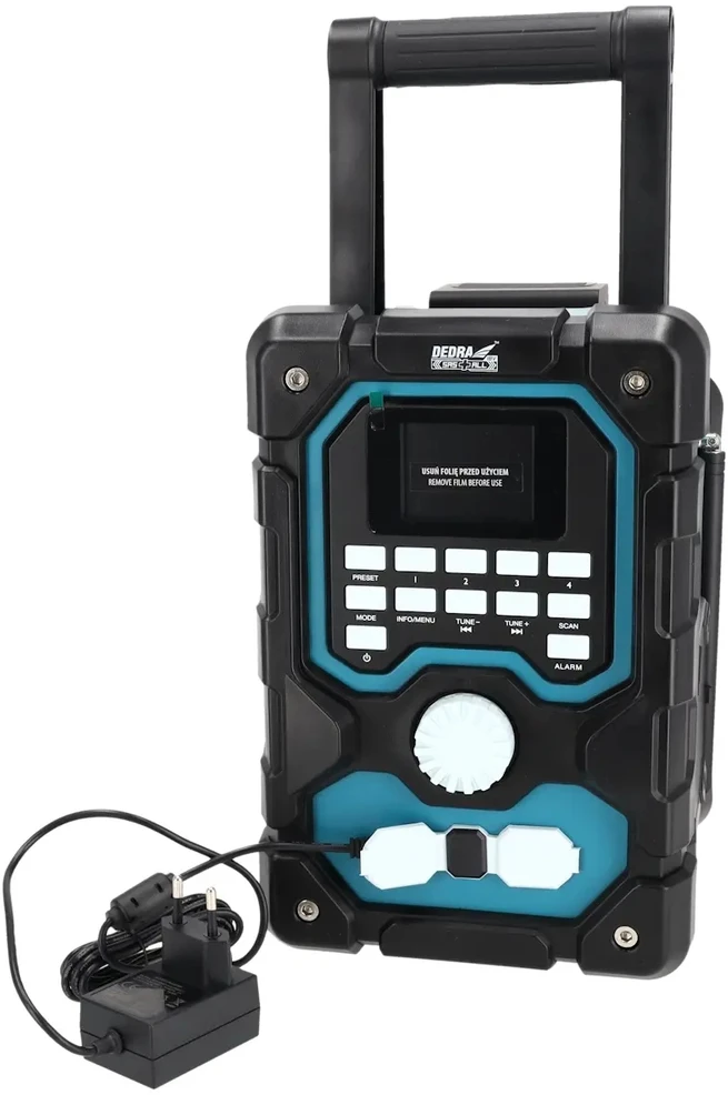 Dedra DABFM radijas su akumuliatoriais 18V Bluetooth USB