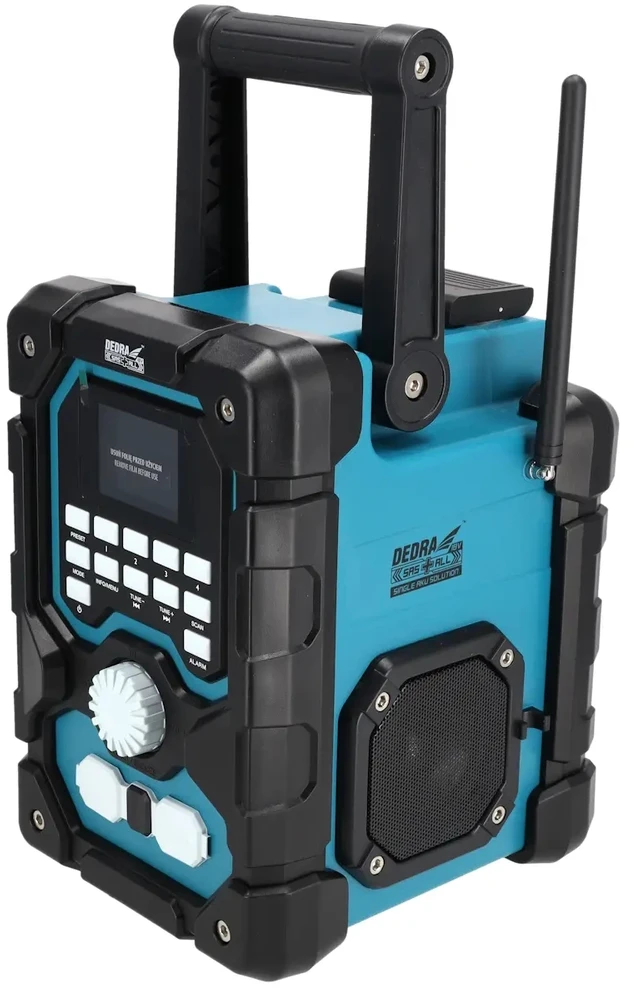 Dedra DABFM radijas su akumuliatoriais 18V Bluetooth USB
