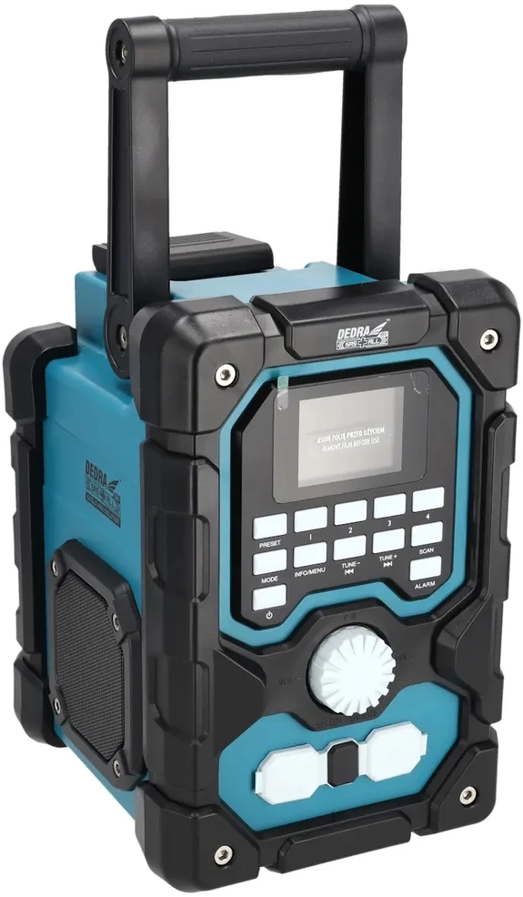 Dedra DABFM radijas su akumuliatoriais 18V Bluetooth USB