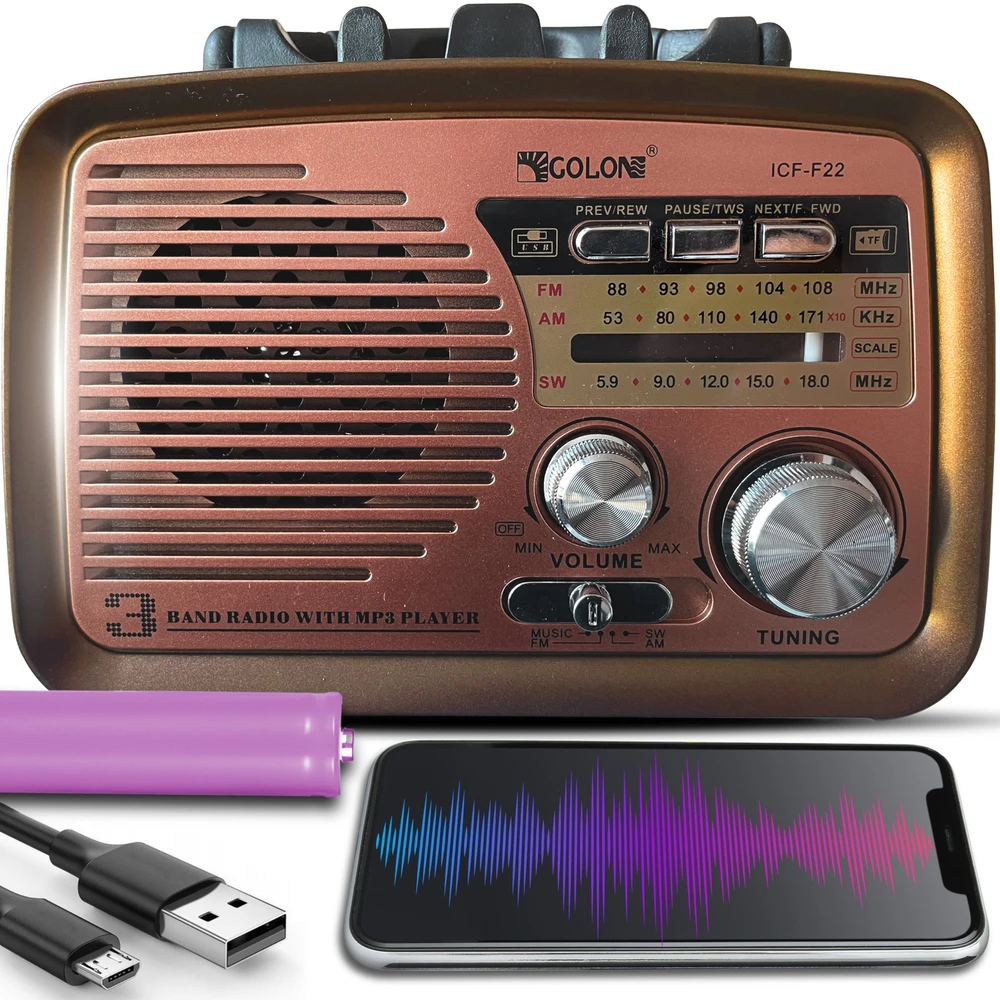 Radio Virtuvinis radijas E972-2, AM/FM/SW, „Bluetooth“