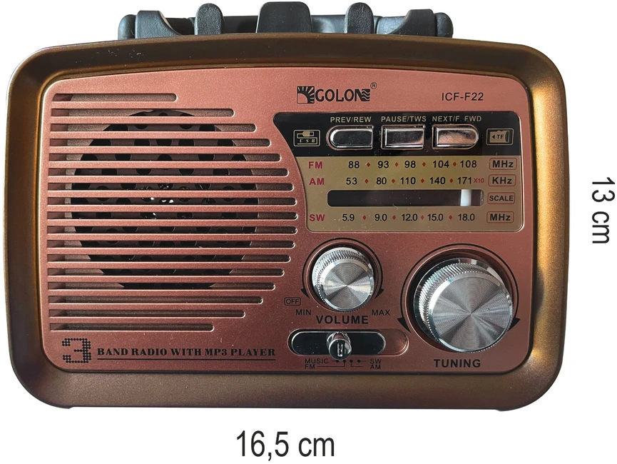 Retoo Virtuvinis radijas E972-2, AM/FM/SW, „Bluetooth“