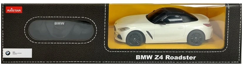 Rastar Nuotoliniu būdu valdomas BMW Z4 Roadster automobilis, baltas
