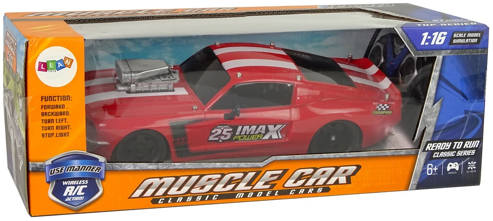 Lean Toys Nuotoliniu būdu valdomas sportinis automobilis 1:16