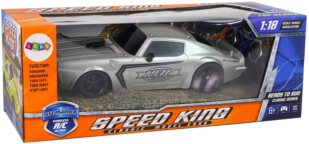 Lean Toys Nuotoliniu būdu valdomas automobilis 1:18 raudonas
