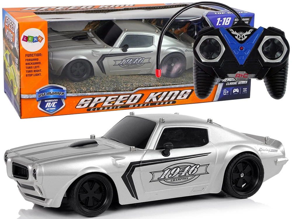 Lean Toys Nuotoliniu būdu valdomas automobilis 1:18 raudonas