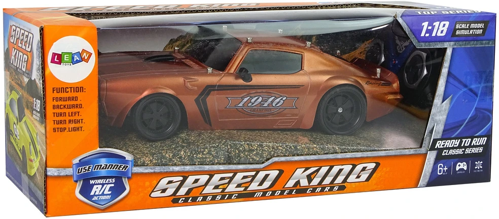 Lean Toys R/C sportinis automobilis 1:18 rudas