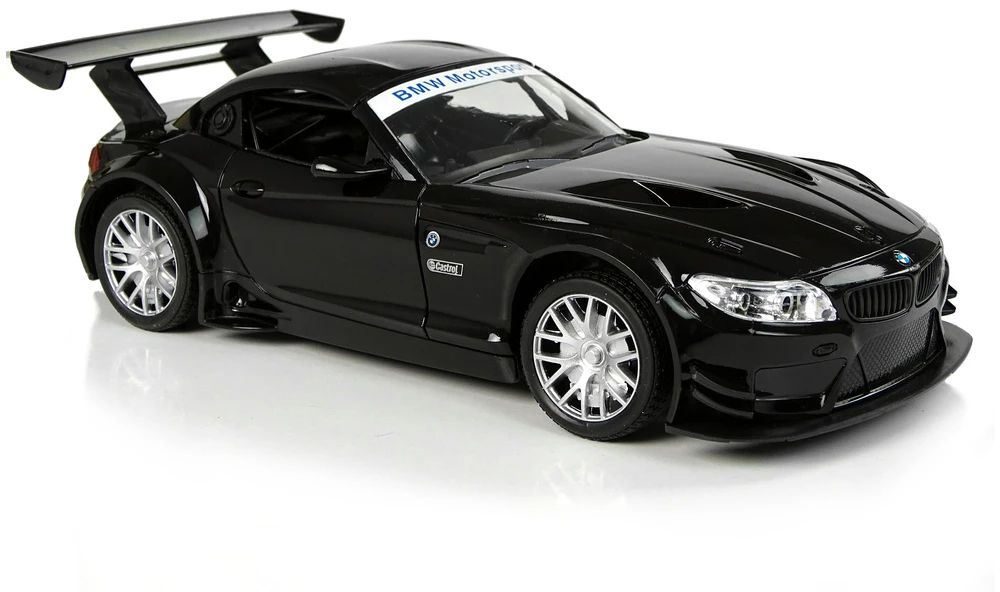 Nuotoliniu būdu valdomas sportinis automobilis Lean Toys BMW Z4 GT3, 1:18, juodas