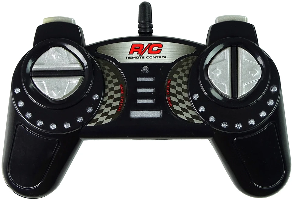 Lean Cars Radijo bangomis valdomas sportinis automobilis Corvette C6.R 1:18 baltas