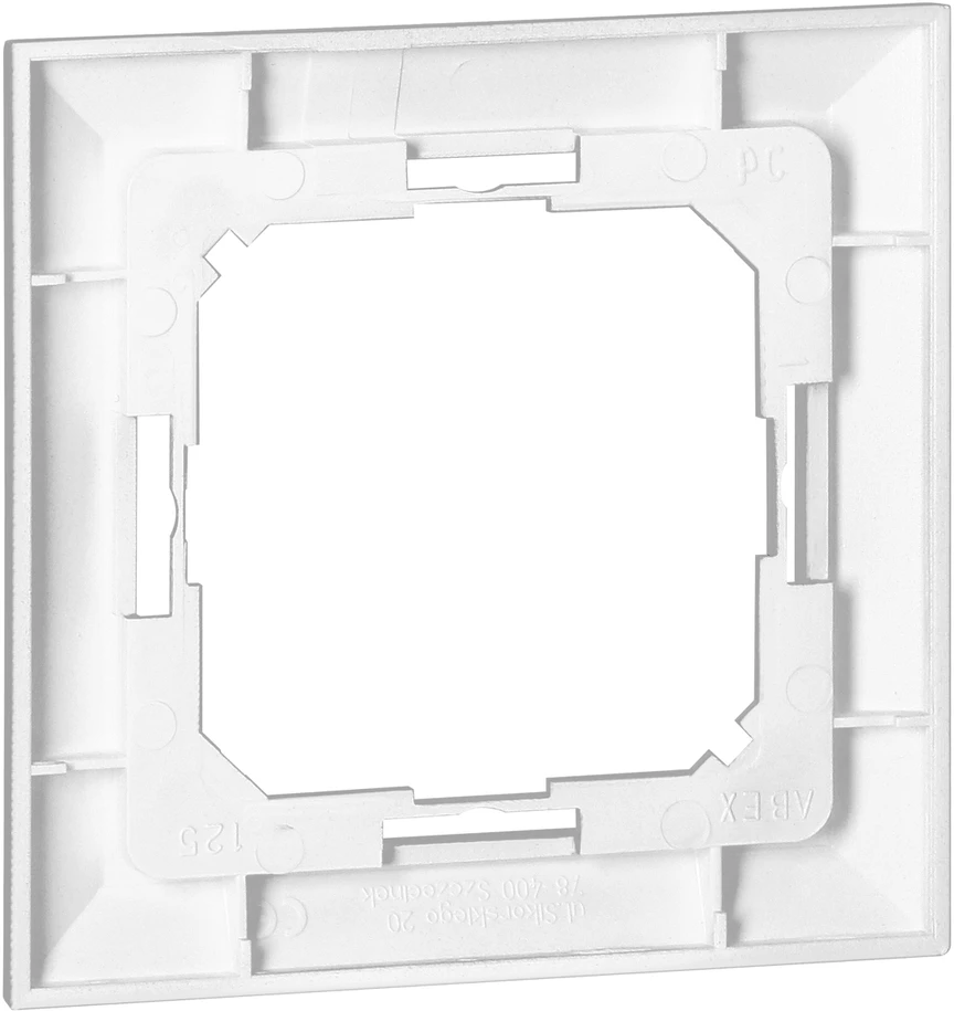 Ramka Pearl vieno rėmo, Ra-1P, baltas