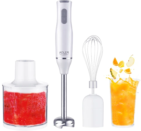 Adler | Rankinis maišytuvas set | AD 4620 | Hand Maišytuvas | 800 W | Greičių skaičius 2 | Chopper | Baltas
