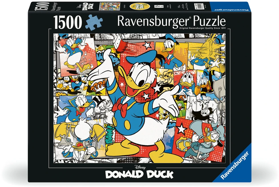 Ravensburger Dėlionė 1500 vnt. - Ančiukas Donaldas
