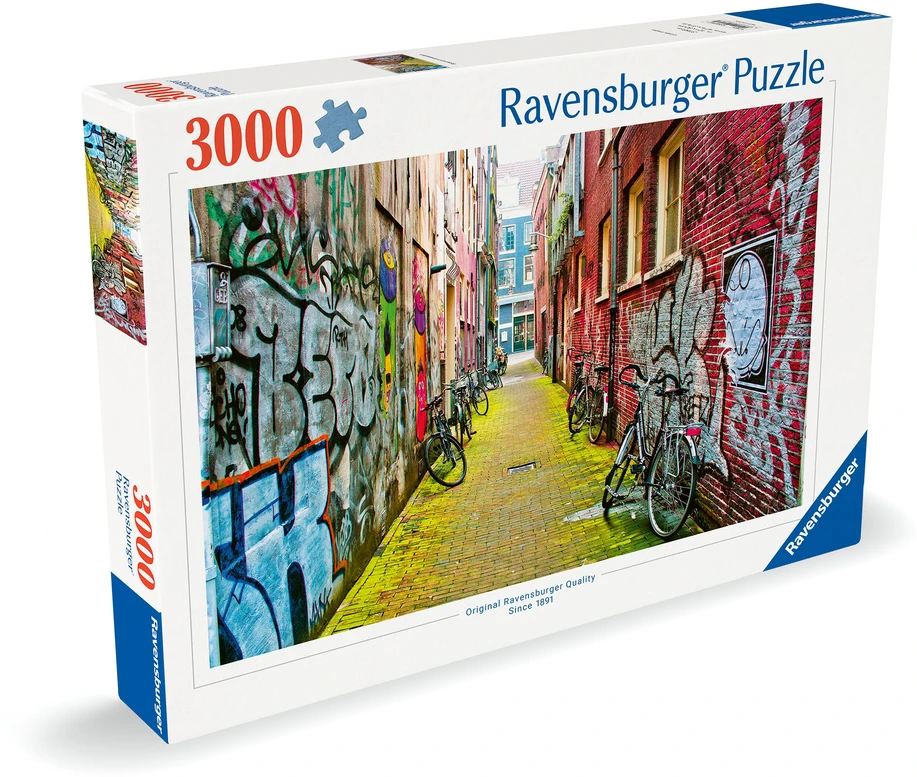 Ravensburger Dėlionė 3000 vnt. - Amsterdamo gatvės menas
