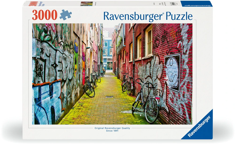 Ravensburger Dėlionė 3000 vnt. - Amsterdamo gatvės menas