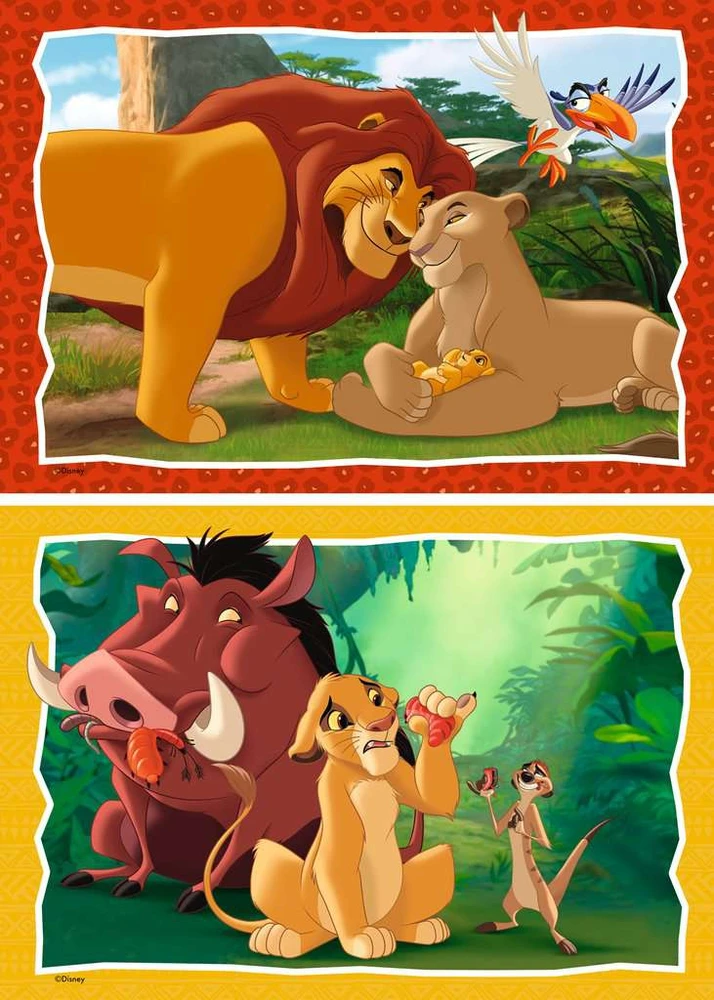 Ravensburger dėlionė 2x24 vnt. - Liūtas karalius