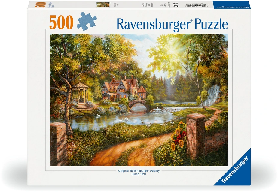 Ravensburger - Dėlionė Namelis prie upės 500p (12000218)