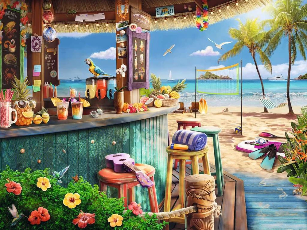Ravensburger - Dėlionė - Paplūdimio baro vėjelis 1500p (12000743)