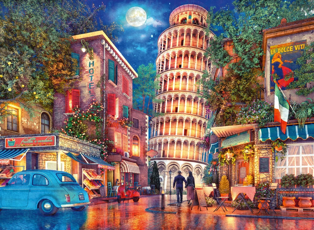 Ravensburger Dėlionė 500 vnt. - Pizos gatvės