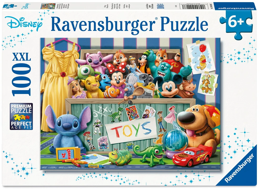 Dėlionė Ravensburger - Disney Pixar kelių veikėjų rinkinys 100p (12004203)