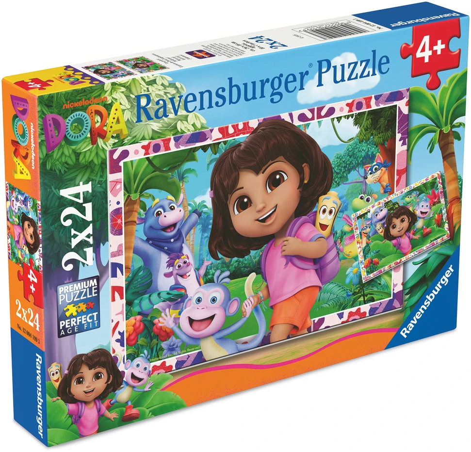 Dėlionė Ravensburger - Dora tyrinėtoja 2x24p (12004199)
