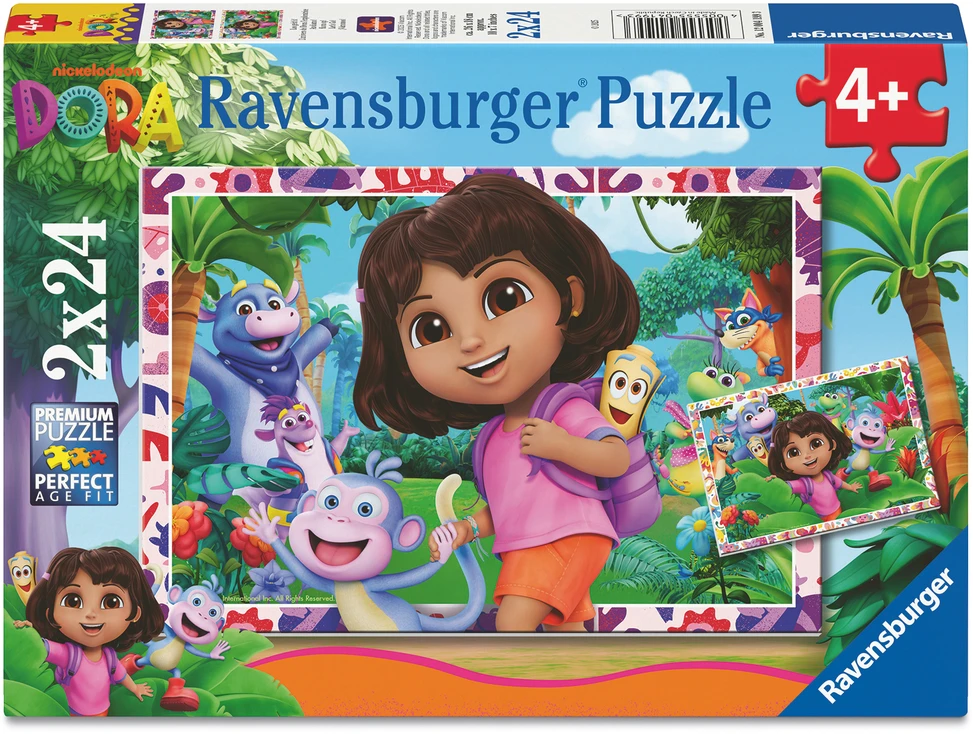 Dėlionė Ravensburger - Dora tyrinėtoja 2x24p (12004199)