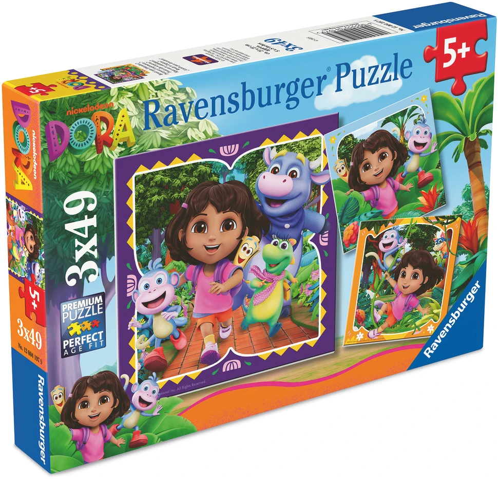 Ravensburger Dėlionė 3x49 vnt. - Dora