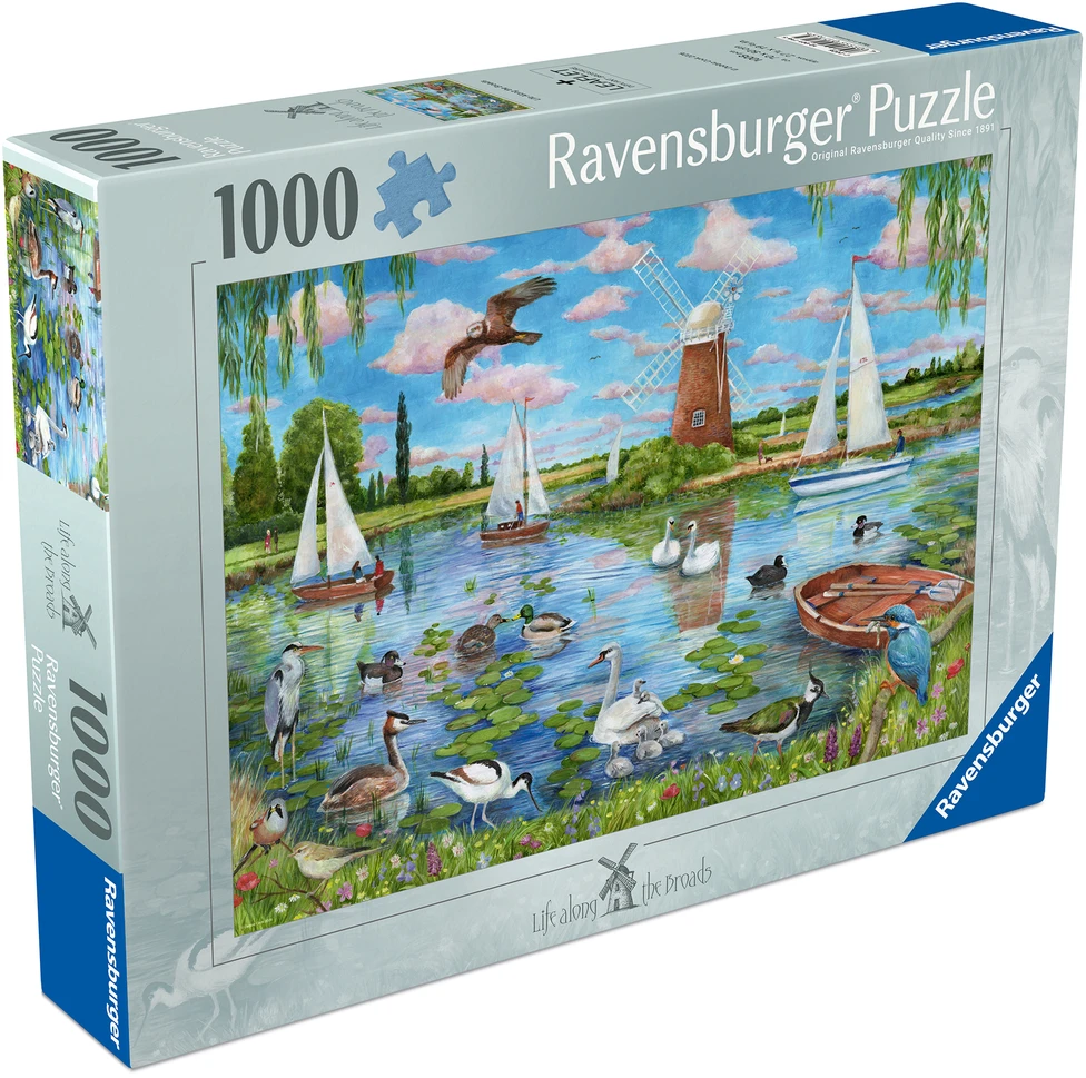 Ravensburger Dėlionė 1000 vnt. - Gyvenimas prie vandens